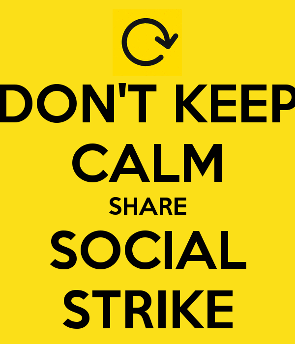 #SocialStrike